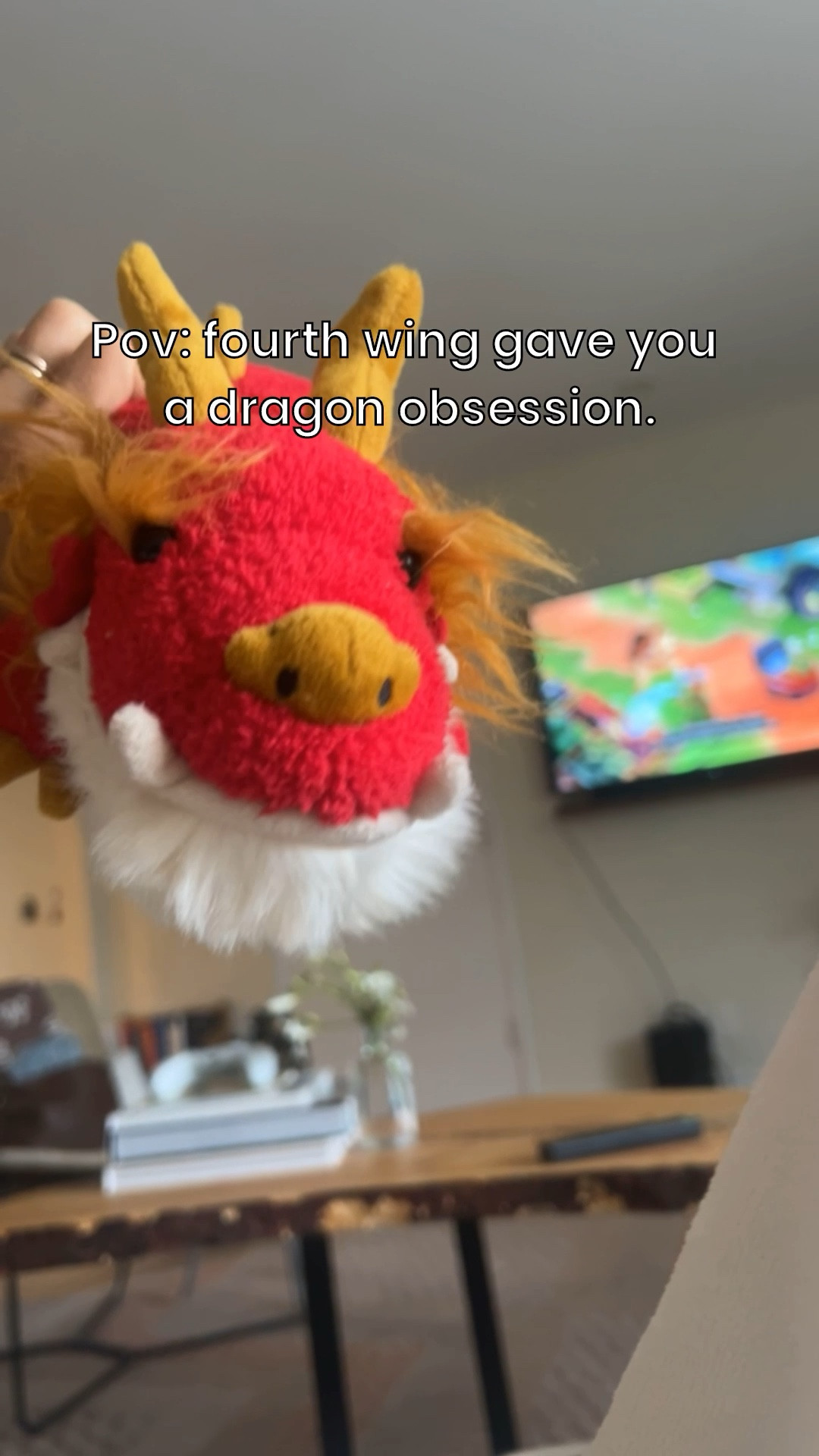 HES SO CUDDLY AND SOFT AWE. Fourth wing lovers this one’s for you!!!!! 

#LTKFindsUnder50 #LTKGiftGuide #LTKHome
