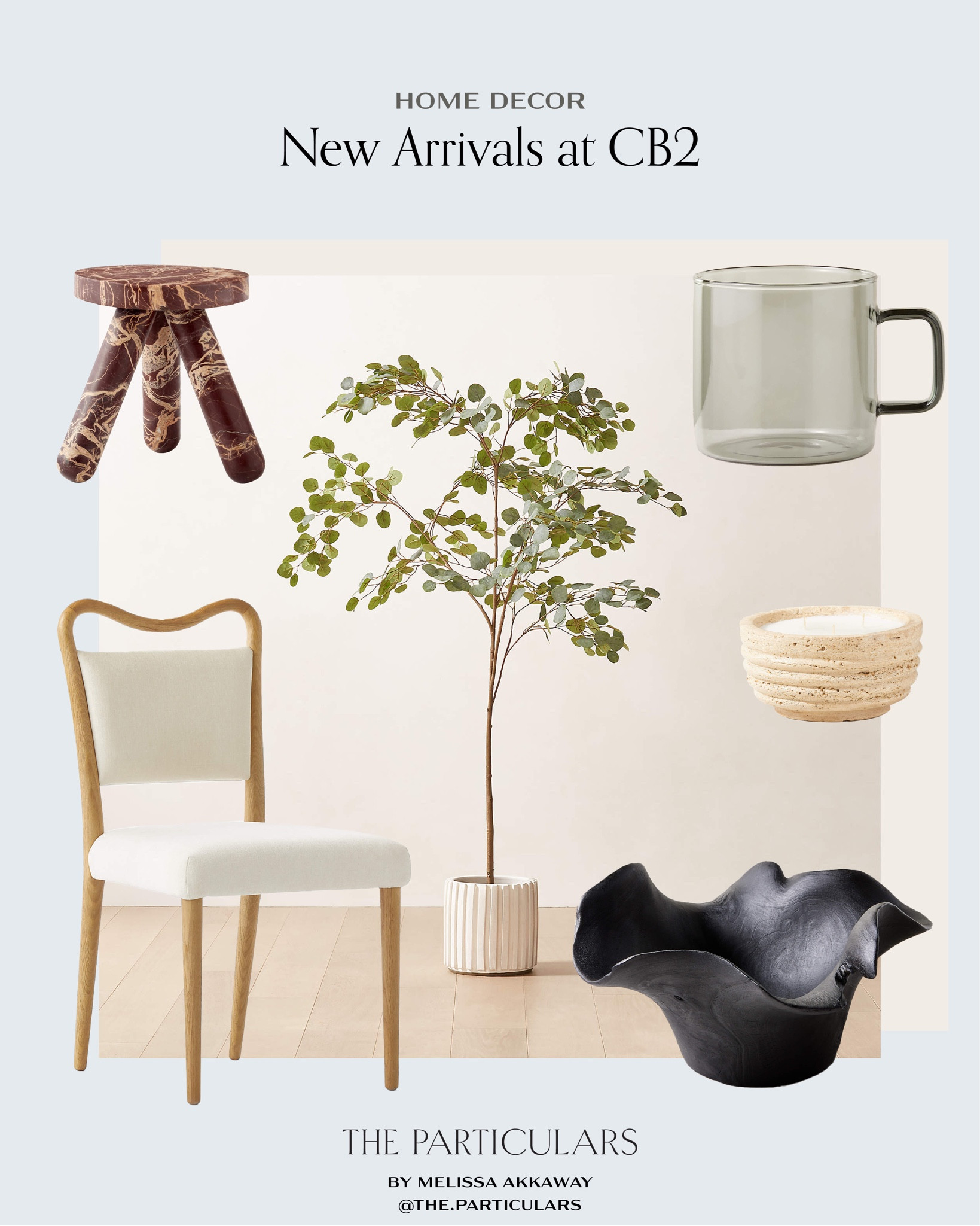 New homes finds from CB2! 

Home decor, home accessories, home finds, furniture, kitchenware, kitchen finds, dining room chairs, accent chairs, accent decor, marble, decorative trees, decorative plants

#LTKstyletip #LTKhome #LTKSeasonal