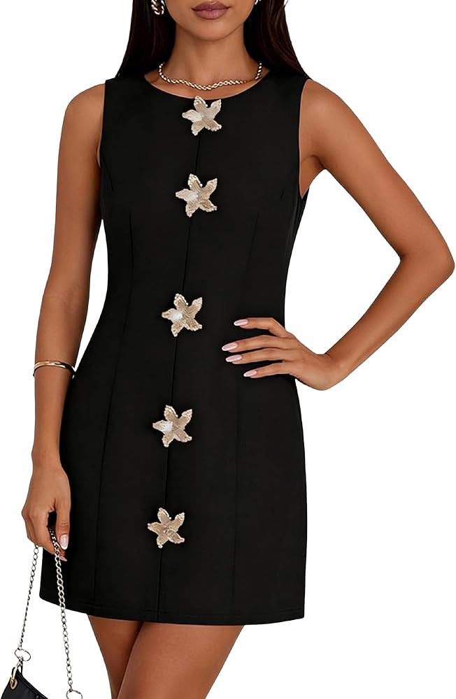 Lingswallow Women's Sleeveless Cocktail Mini Dresses 2026 Summer Elegant Party A Line Business Ca... | Amazon (US)