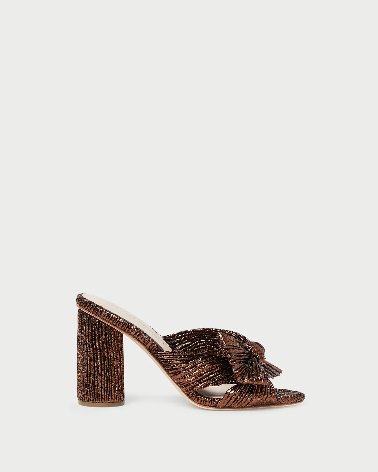 Penny Platinum Pleated Bow Heel | Loeffler Randall