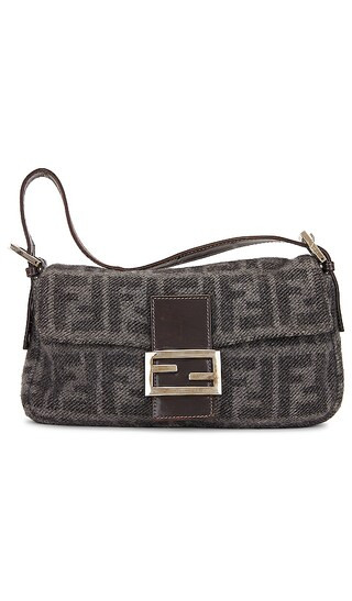Fendi Wool Mama Baguette Shoulder Bag in Grey | Revolve Clothing (Global)