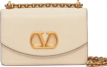 Small DeVain VLOGO Leather Shoulder Bag | Nordstrom