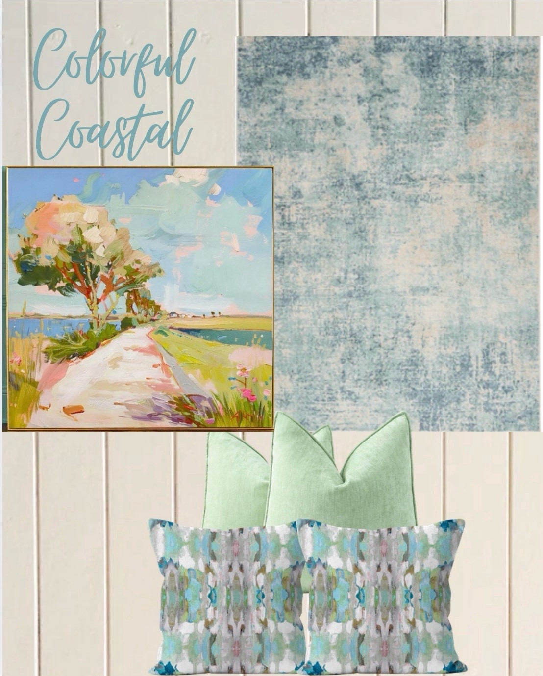 Colorful Refresh—Art, Rug and Pillows. 

#colorfulcoastal #colorfuldesign #accentpillow

#LTKHome
