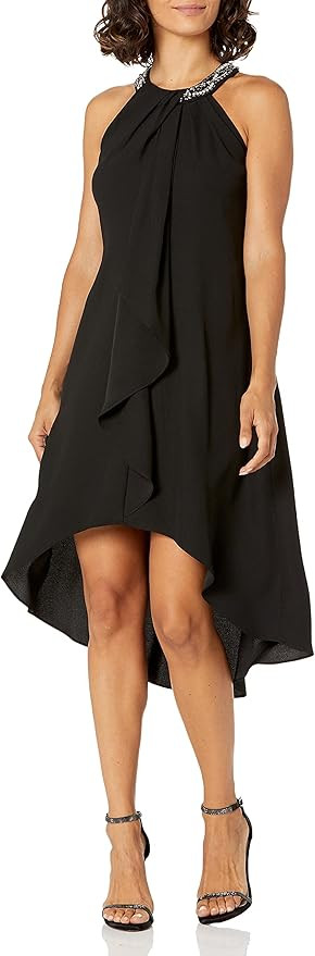 S.L. Fashions Women's Jewel Halter Sheath Dress (Petite and Regular) | Amazon (US)