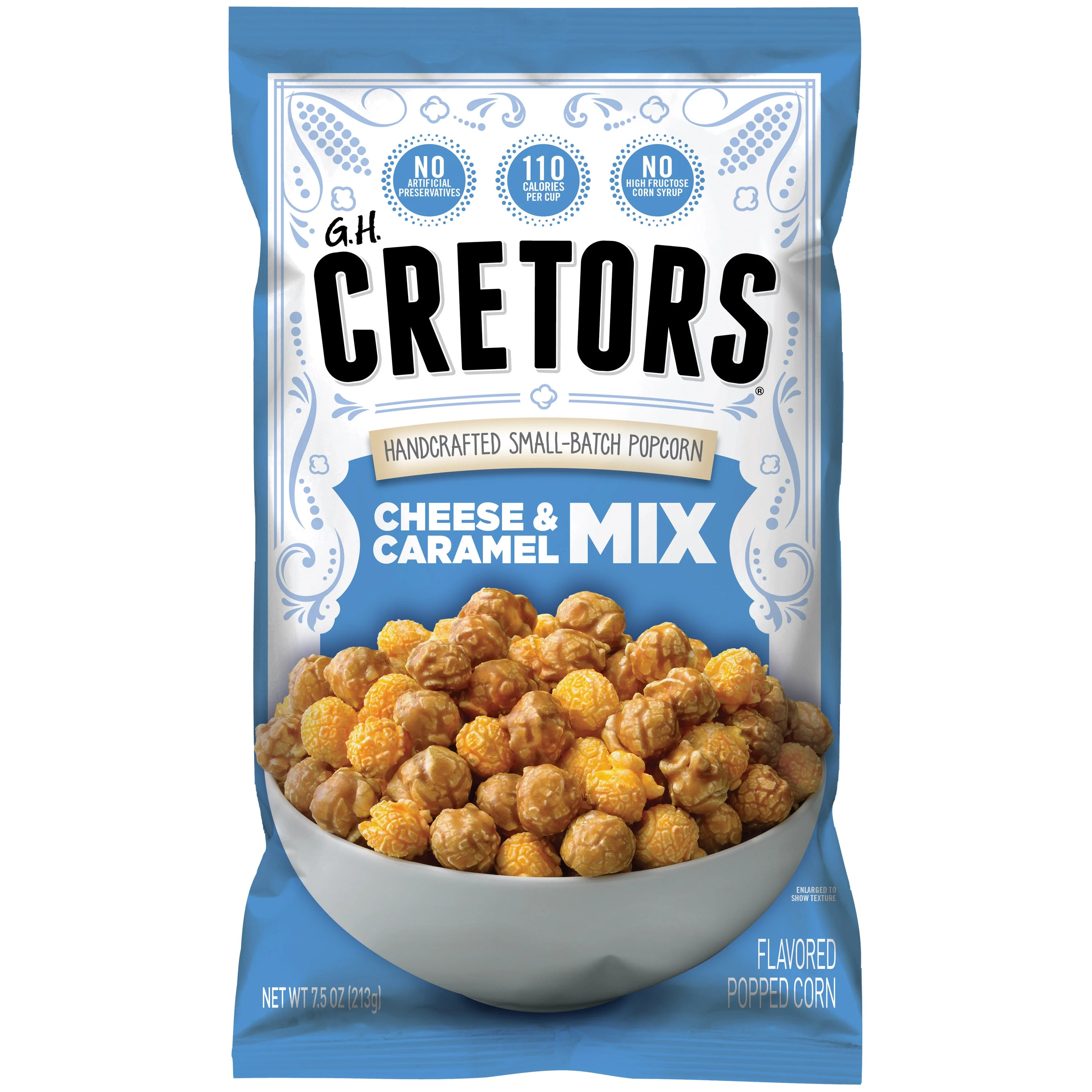 G.H. Cretors Handcrafted Small-Batch Cheese & Caramel Popcorn Mix, 7.5 oz, Gluten-Free Snack | Walmart (US)