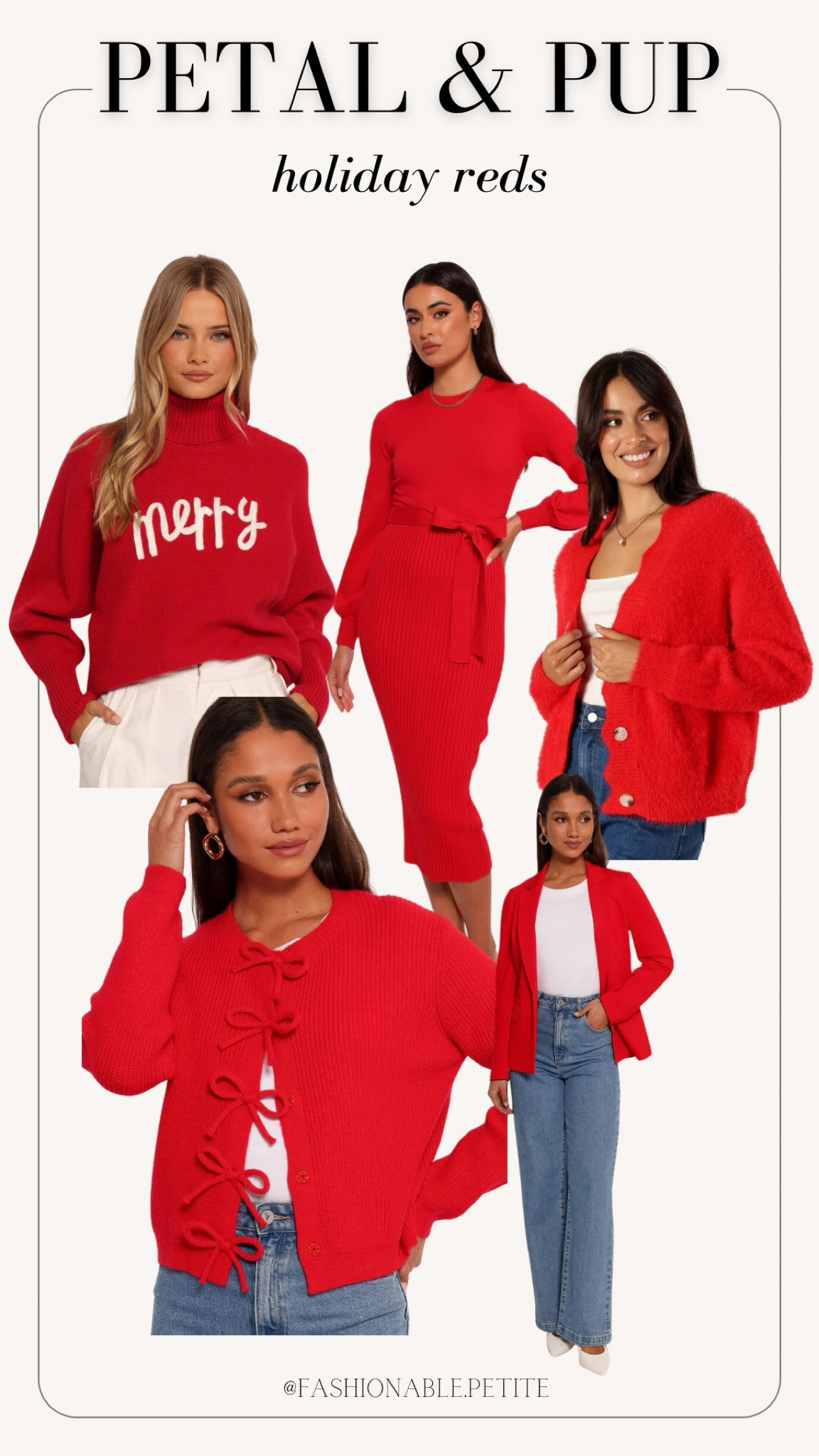 Red holiday outfits! I love this bow cardigan and red sweater dress. 

Holiday outfit, Christmas outfit, Christmas sweater, red dress, festive fashion, festive outfit, red blazer, petal & pup 

#LTKHoliday #LTKCyberWeek #LTKFindsUnder100