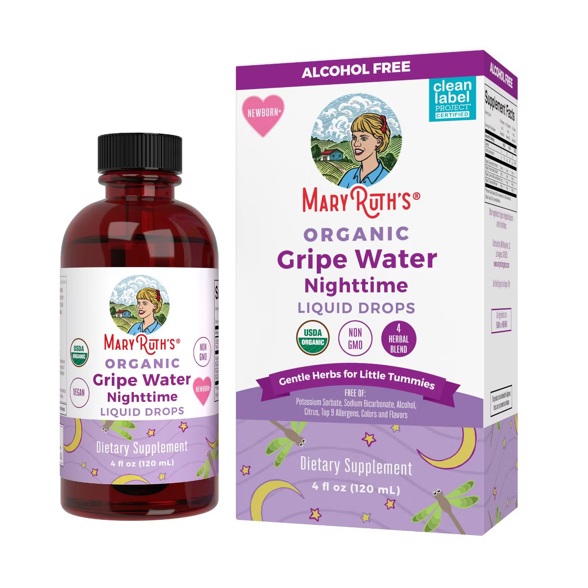 MaryRuth's Infant Gripe Water Nighttime Drops, Unflavored, Org, 4 oz | Target