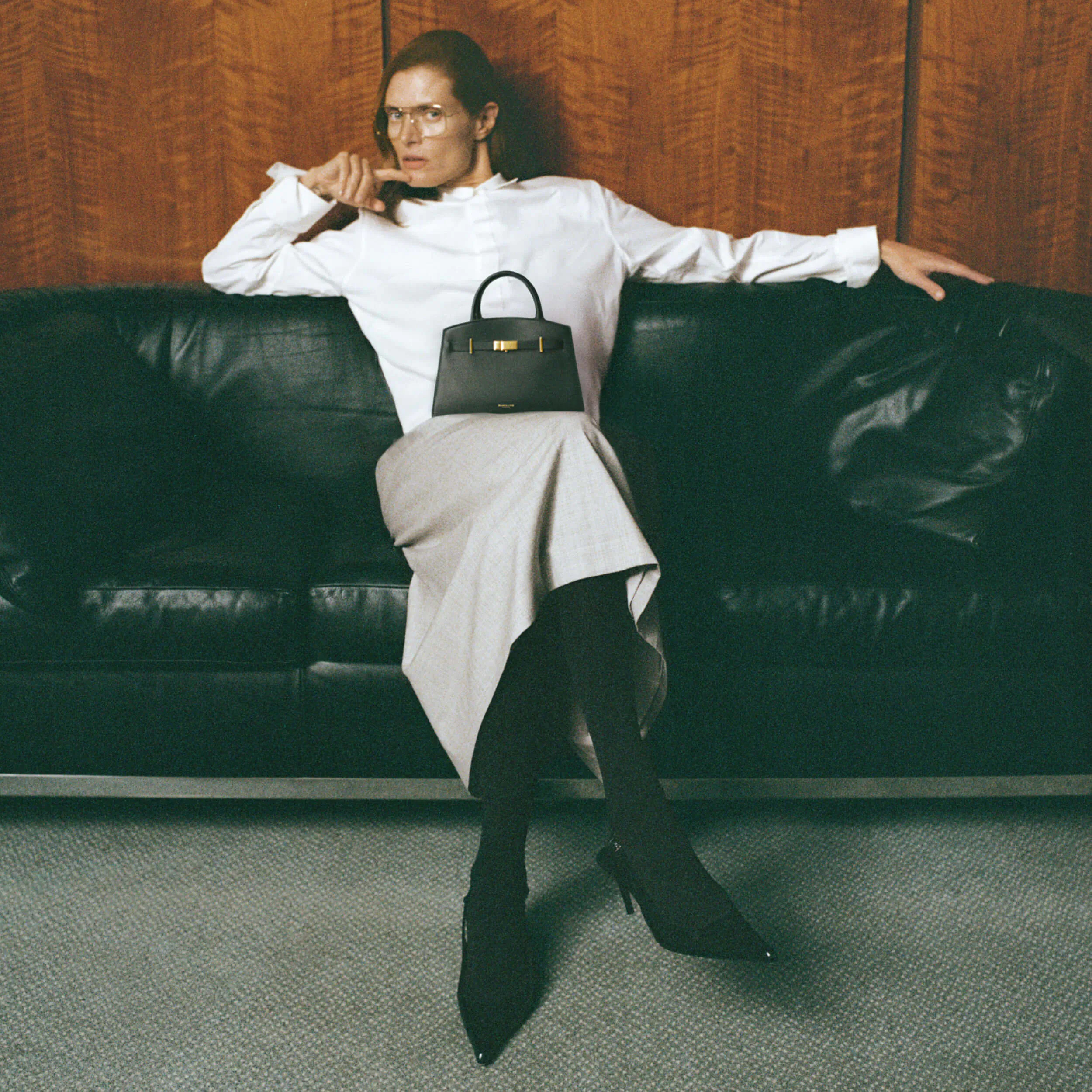 The Small Hudson | Black Small Grain | DeMellier | DeMellier