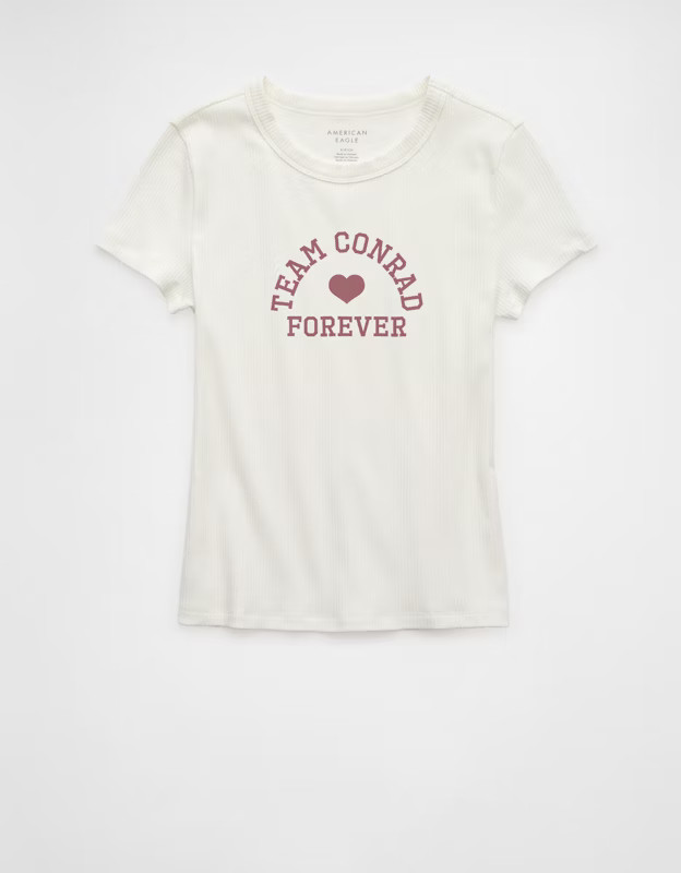 AE x The Summer I Turned Pretty Hey Baby Tee | American Eagle Outfitters (US & CA)