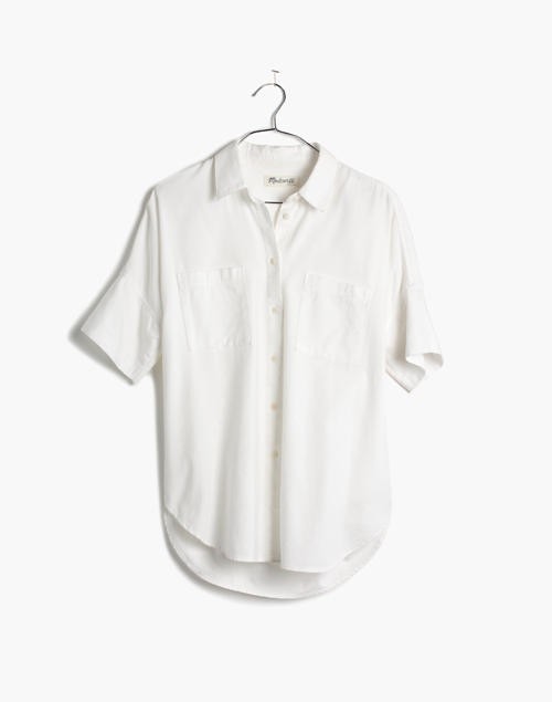 White Cotton Courier Shirt | Madewell