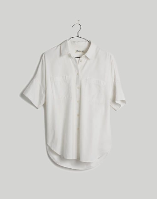 White Cotton Courier Shirt | Madewell