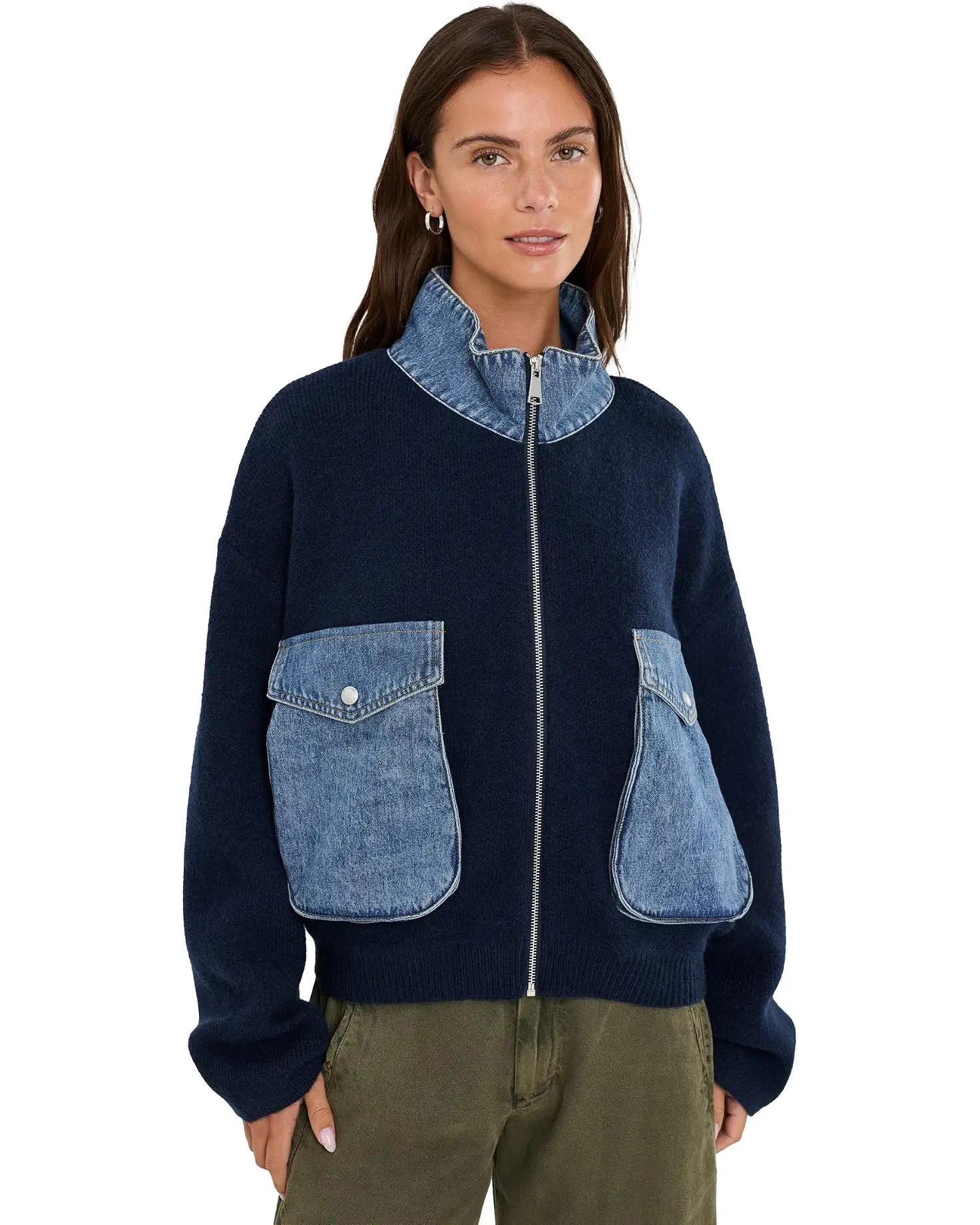 Women's Blank NYC Glow Up Sweater Bomber Jacket | Zappos.com