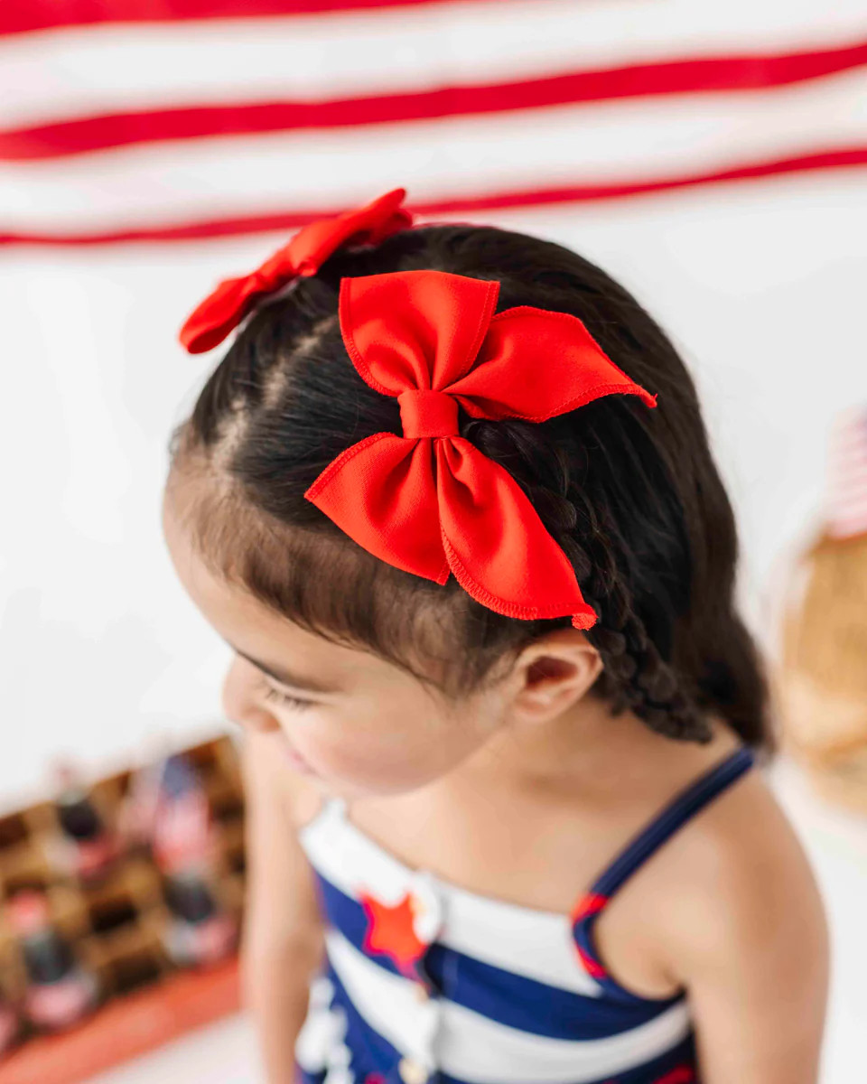 Red Woven Piggy Clip | Bums & Roses