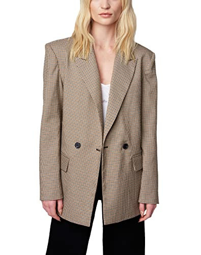 [BLANKNYC] Womens Plaid Blazer Jacket, Show Business, Large US | Amazon (US)