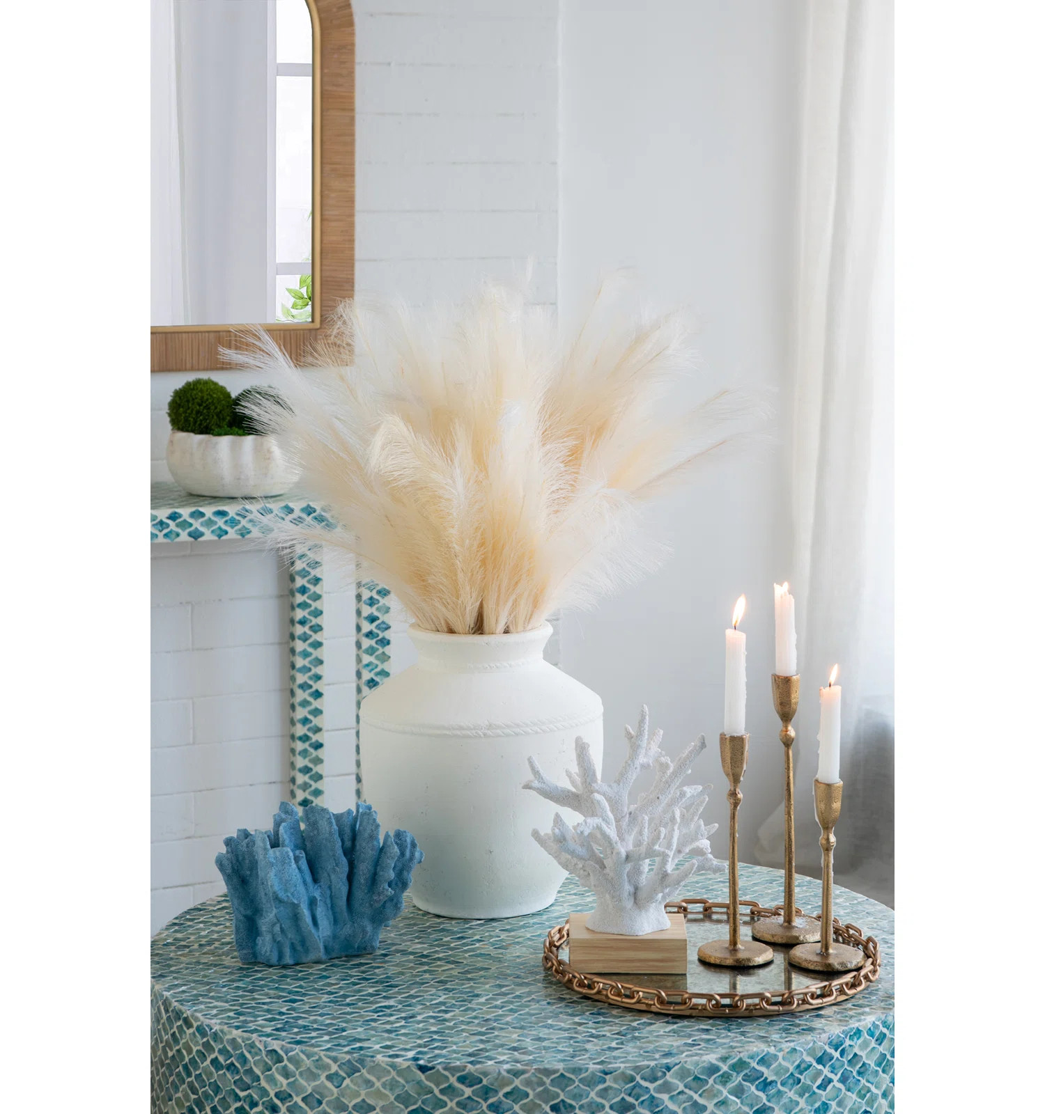 Red Barrel Studio® Round Terracotta Vase - Natural White Finish | Wayfair | Wayfair North America