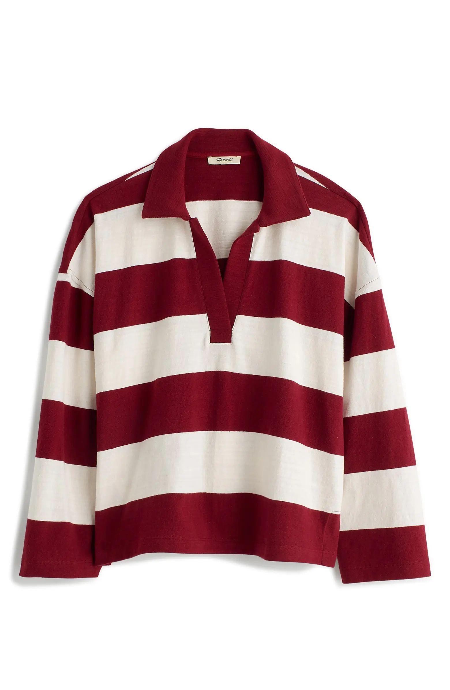 Madewell Stripe Long Sleeve Rugby Shirt | Nordstrom | Nordstrom