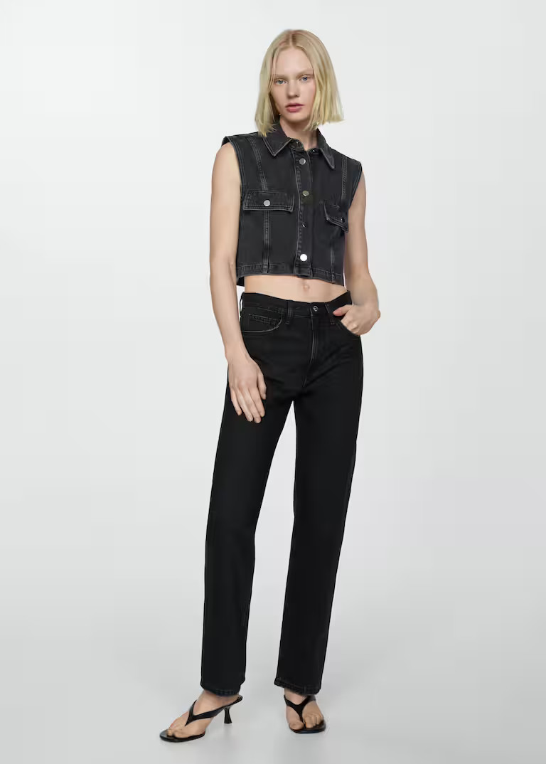 Mid-rise straight jeans -  Women | Mango United Kingdom | MANGO (UK)