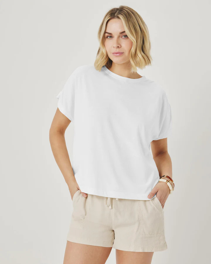 Rebecca Shirred Tee | Splendid