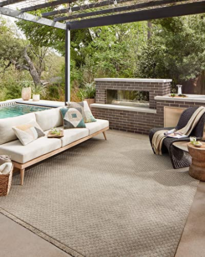 Loloi II Dawn Collection Indoor/Outdoor DAW-02 Tan 6'-4" x 9'-2" Area Rug | Amazon (US)