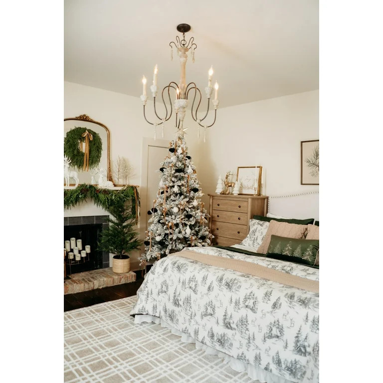 My Texas House Finley 2' x 3' Tan White Plaid Indoor Area Rug | Walmart (US)