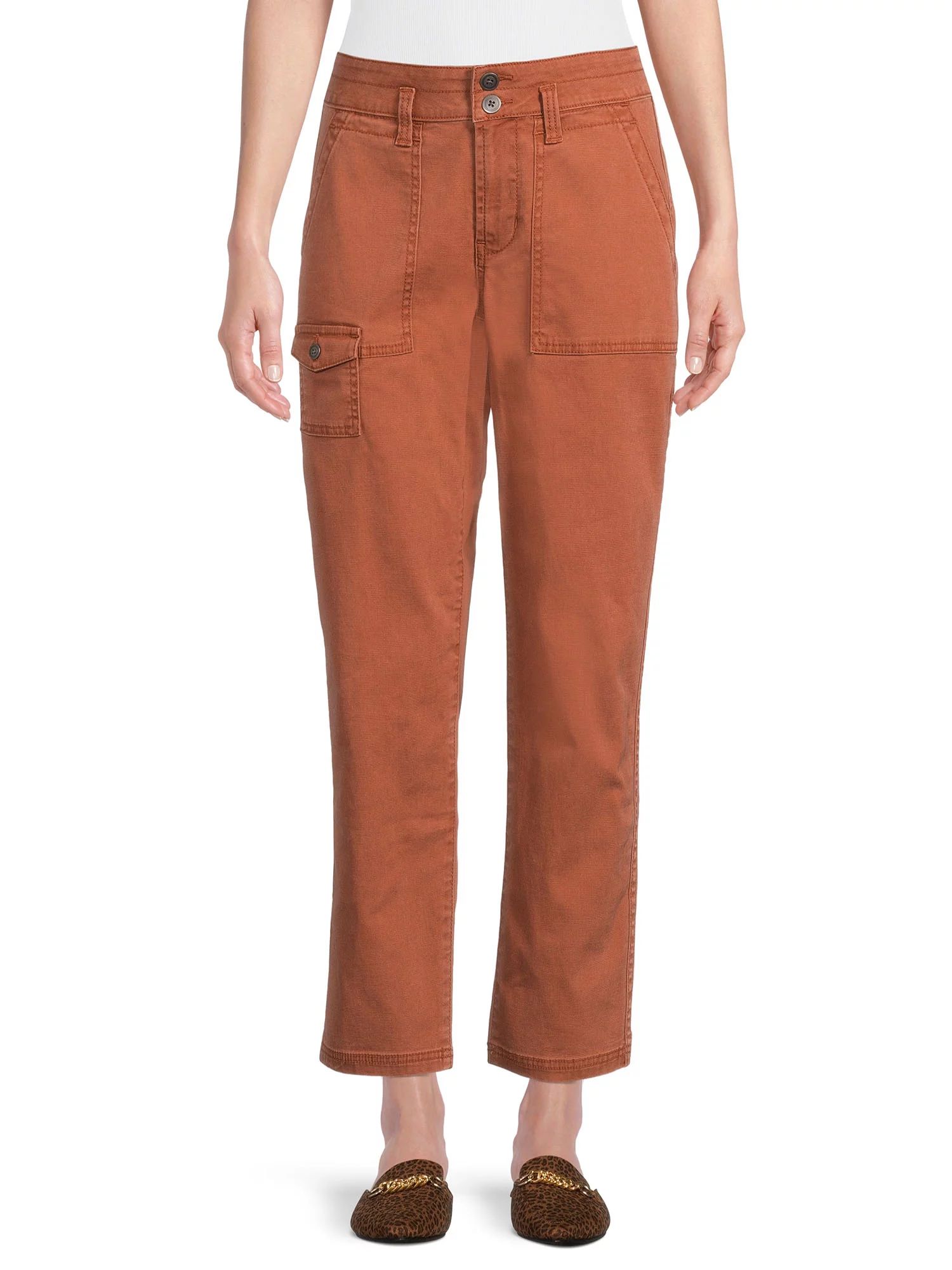 Time and Tru Women's Cargo Pants - Walmart.com | Walmart (US)