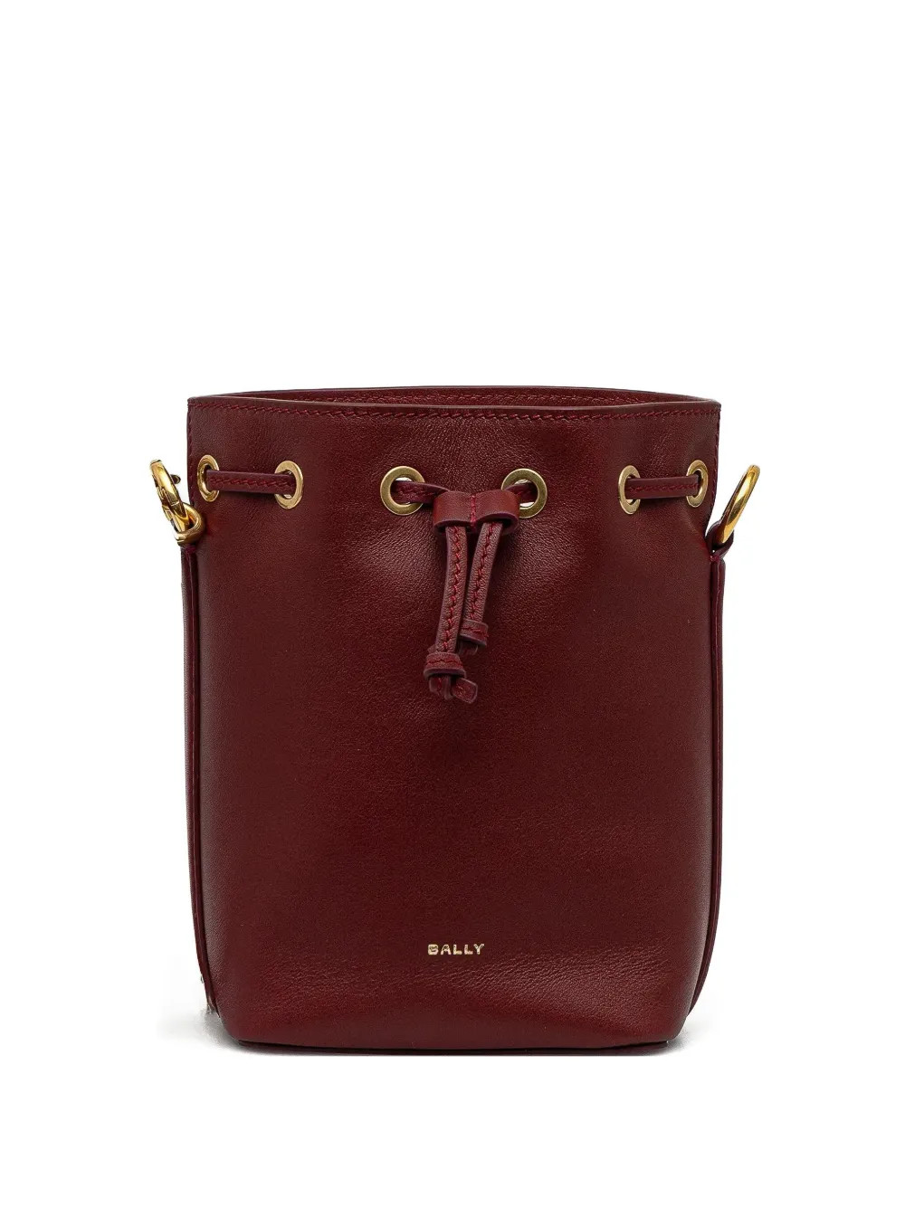 Bally Code Leather Bucket Bag | Red | FARFETCH | Farfetch Global