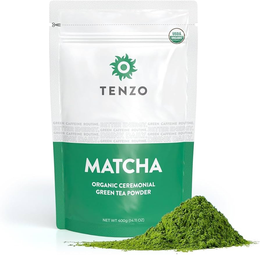 Tenzo Matcha Green Tea Powder - Matcha Powder USDA Organic Ceremonial Grade – Macha Powder Pale... | Amazon (US)