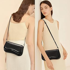 Keyli Shoulder Bag for women Trendy Crossbody Purse Waterproof Leather Small Handbags Clutch Tote... | Amazon (US)