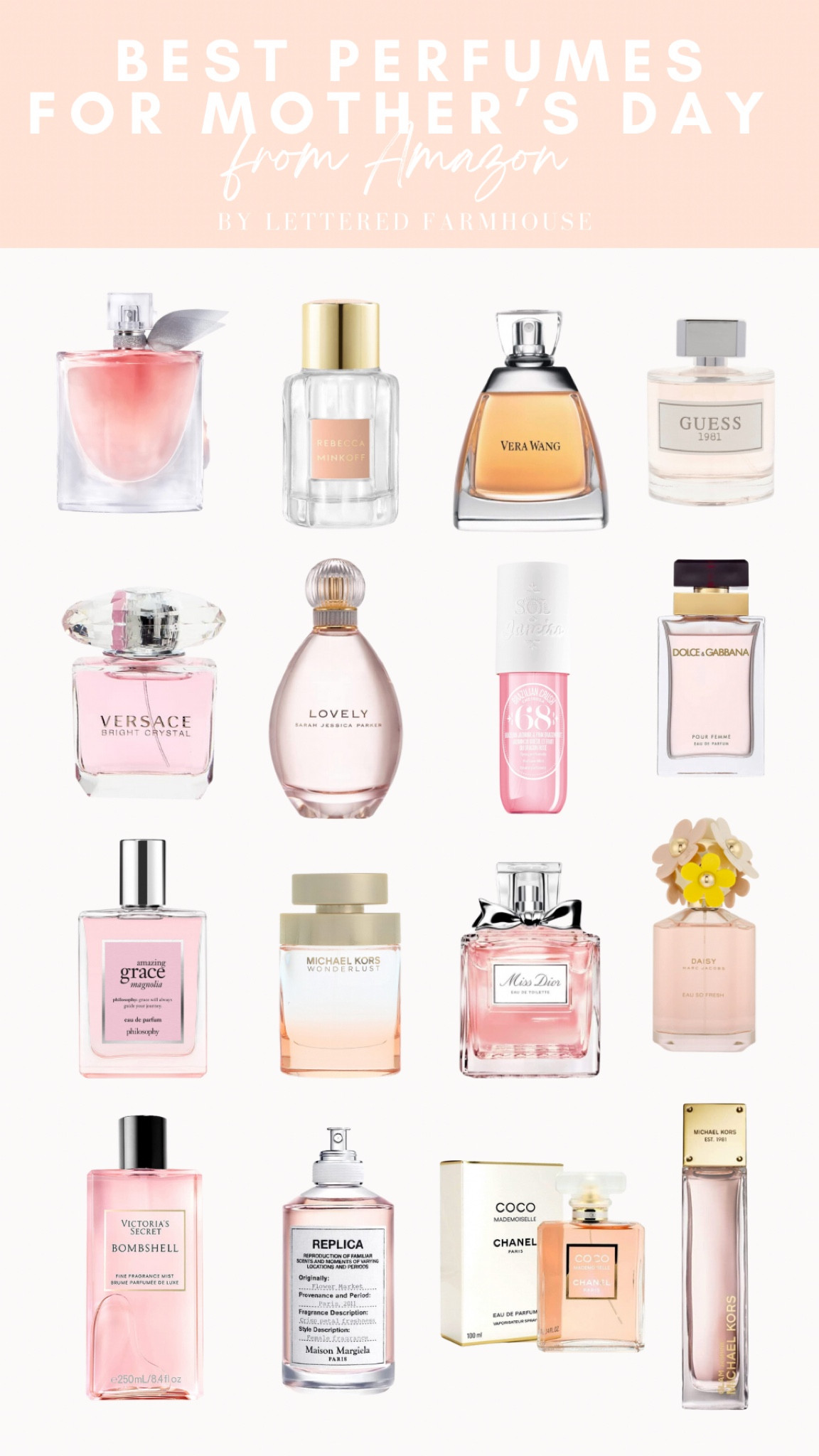 BEST PERFUMES FOR MOTHER’S DAY FROM AMAZON 

MOTHER’S DAY GIFT IDEAS // Mother’s Day Gift from Daughter 

Mother’s Day gift for mom / Mother’s Day decorations / mothers ring / Mother’s Day card / Mother’s Day gift from son / Mother’s Day arts and crafts for kids / Mother’s Day aprons for women / Mother’s Day bracelet / Mother’s Day basket / Mother’s Day dresses for women / Mother’s Day earrings / Mother’s Day gift box / Mother’s Day flowers / Mother’s Day soap / Mother’s Day from husband 

Follow my shop @LetteredFarmhouse on the @shop.LTK app to shop this post and get my exclusive app-only content!

#liketkit #LTKGiftGuide #

#LTKGiftGuide #LTKwedding #LTKfamily