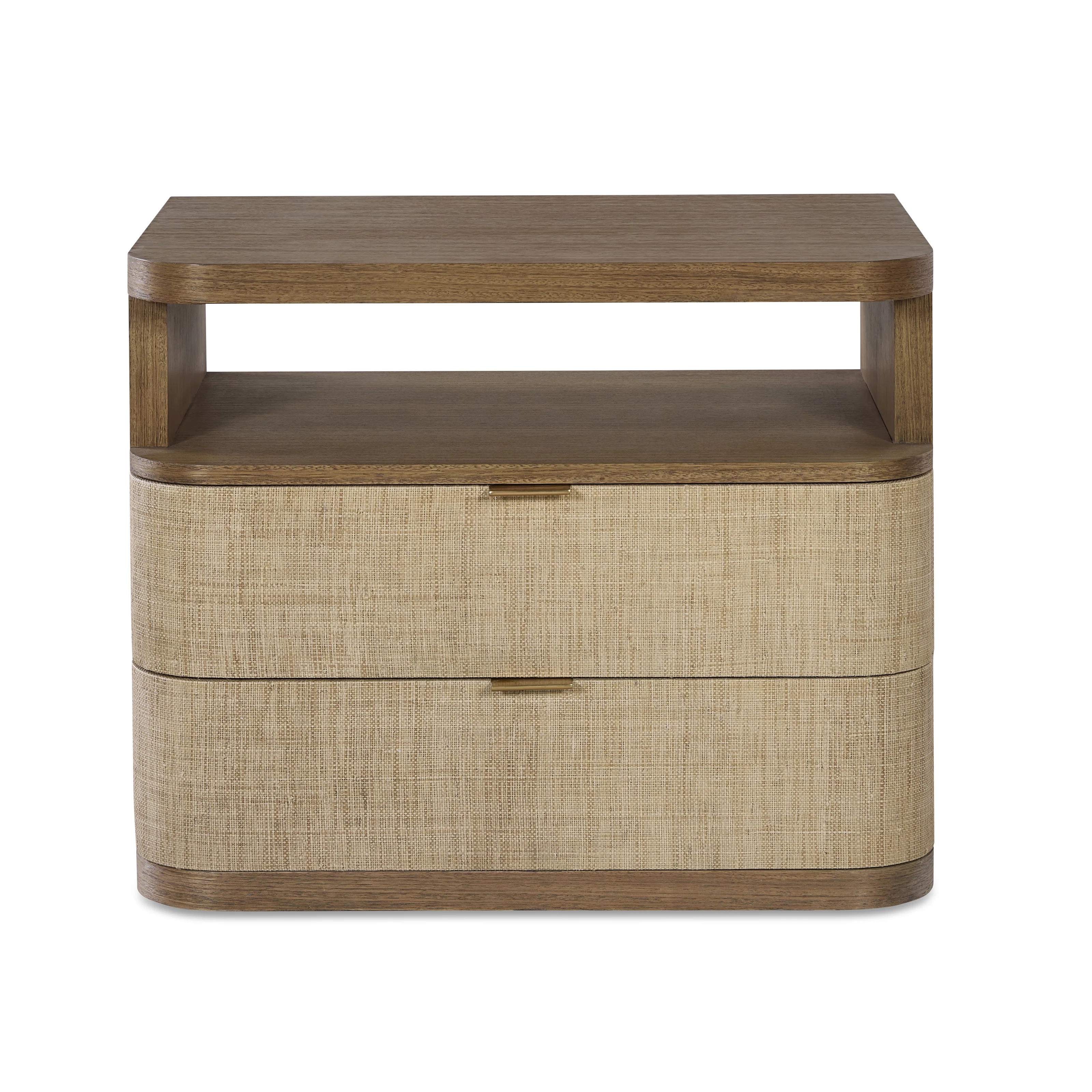 Century Cruz Two Drawer Large Nightstand | Perigold | Perigold