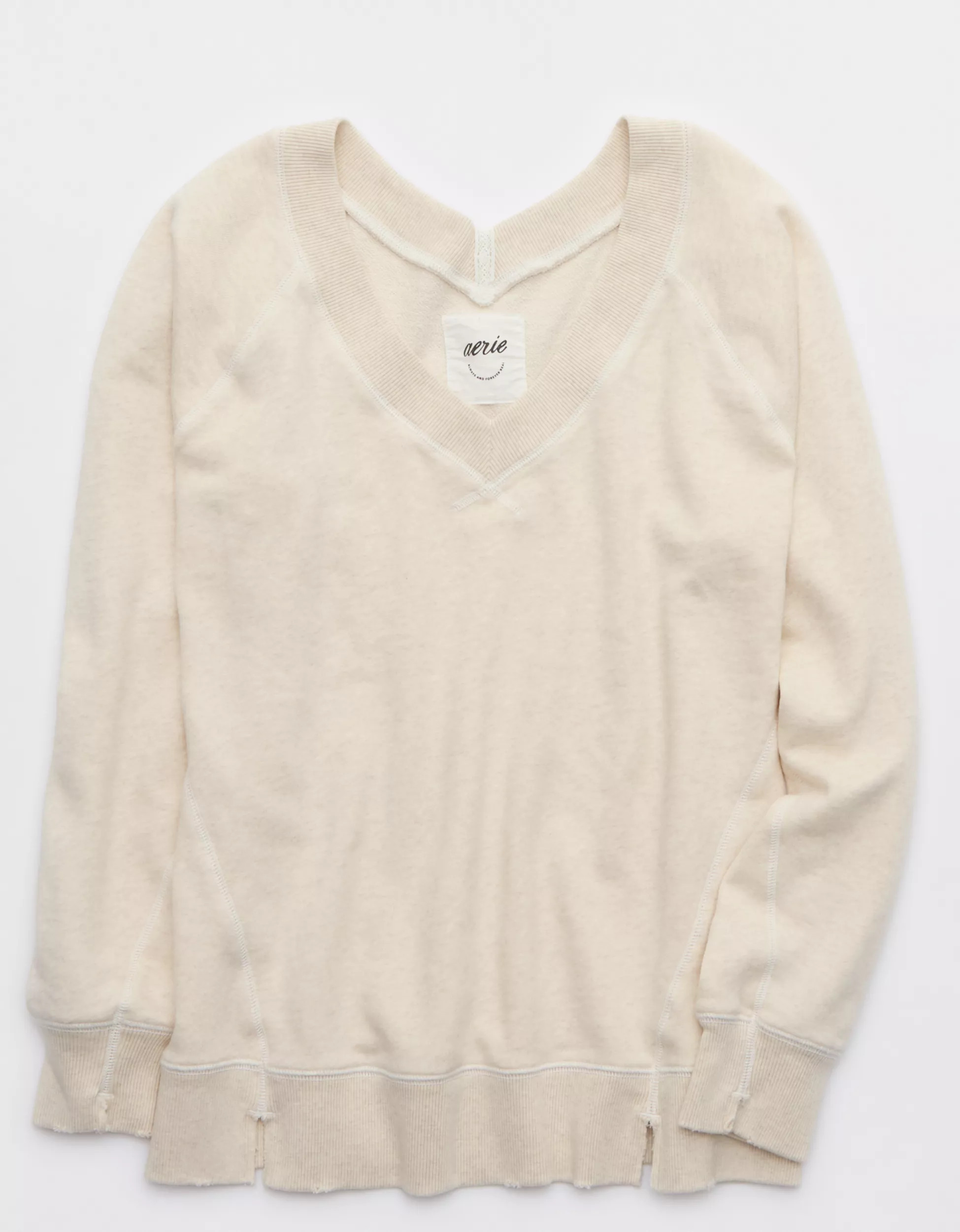 Aerie Downtime V-Neck Sweatshirt | Aerie
