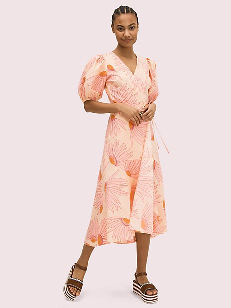 falling flower wrap dress | Kate Spade Outlet