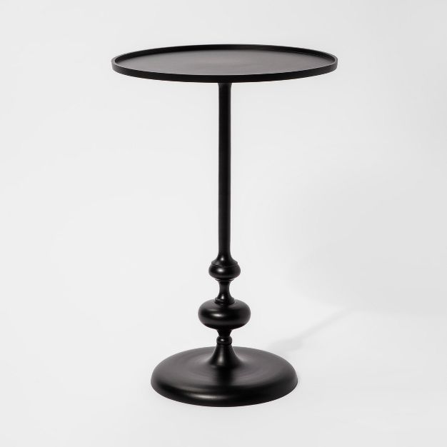 Londonberry Turned Metal Accent Table Black - Threshold&#153; | Target