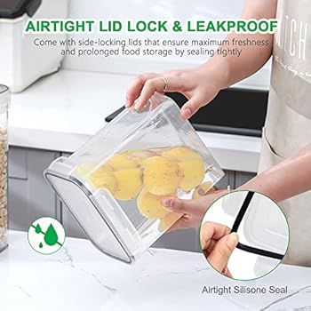 Airtight Food Storage Containers Set [25 Pack] Kitchen & Pantry Organization Containers for Dry F... | Amazon (US)