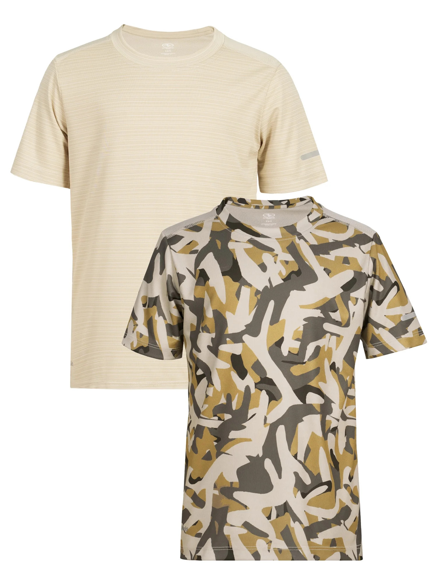 Athletic Works Boy's Active Short Sleeve T-shirt 2-Pack, Sizes 4/5-18 | Walmart (US)