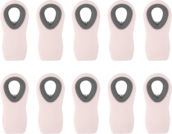 Cook with Color 10 Pc Bag Clips with Magnet, Food Clips, Chip Clips, Bag Clips for Food Storage w... | Amazon (US)