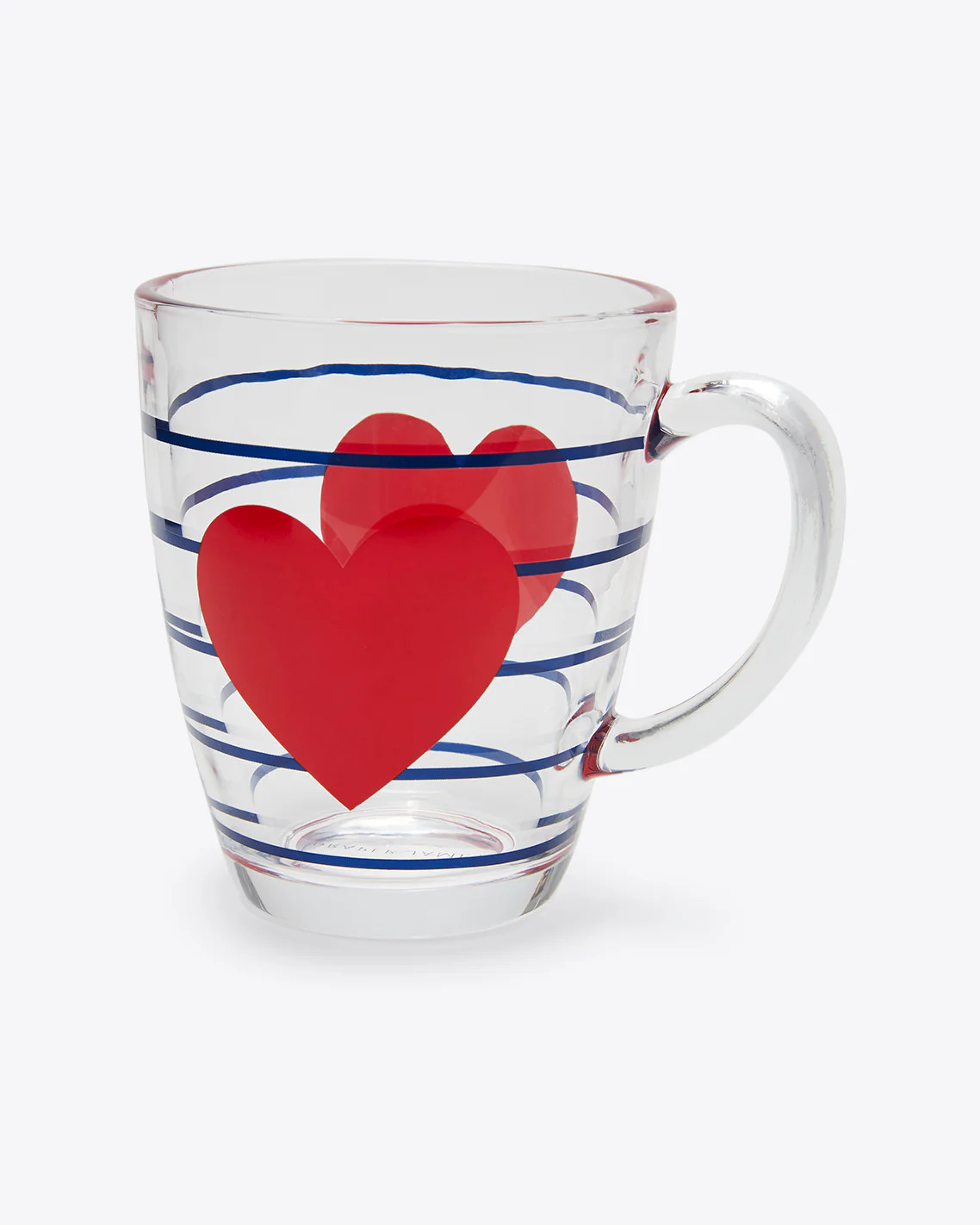 Heart Stripe Glass Mug | Draper James (US)
