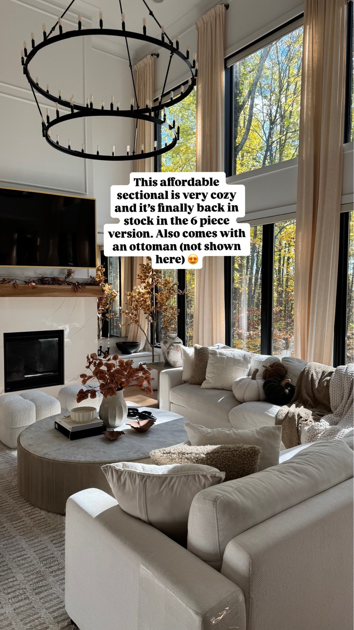 Cozy affordable sectional. Large sectional with ottoman.

#LTKSaleAlert #LTKActive