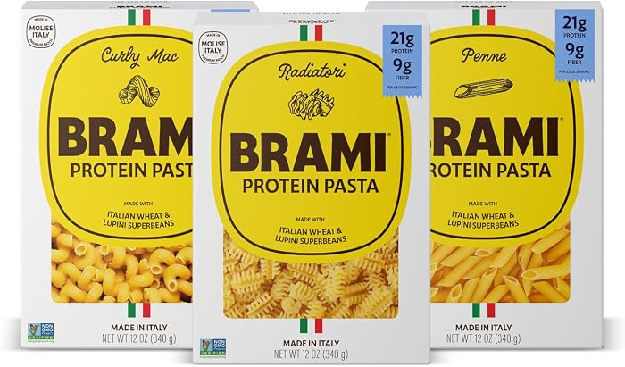 Brami Italian Protein Pasta, Variety | Low Carb | High Fiber | High Protein | Non-GMO | Keto | Ma... | Amazon (US)