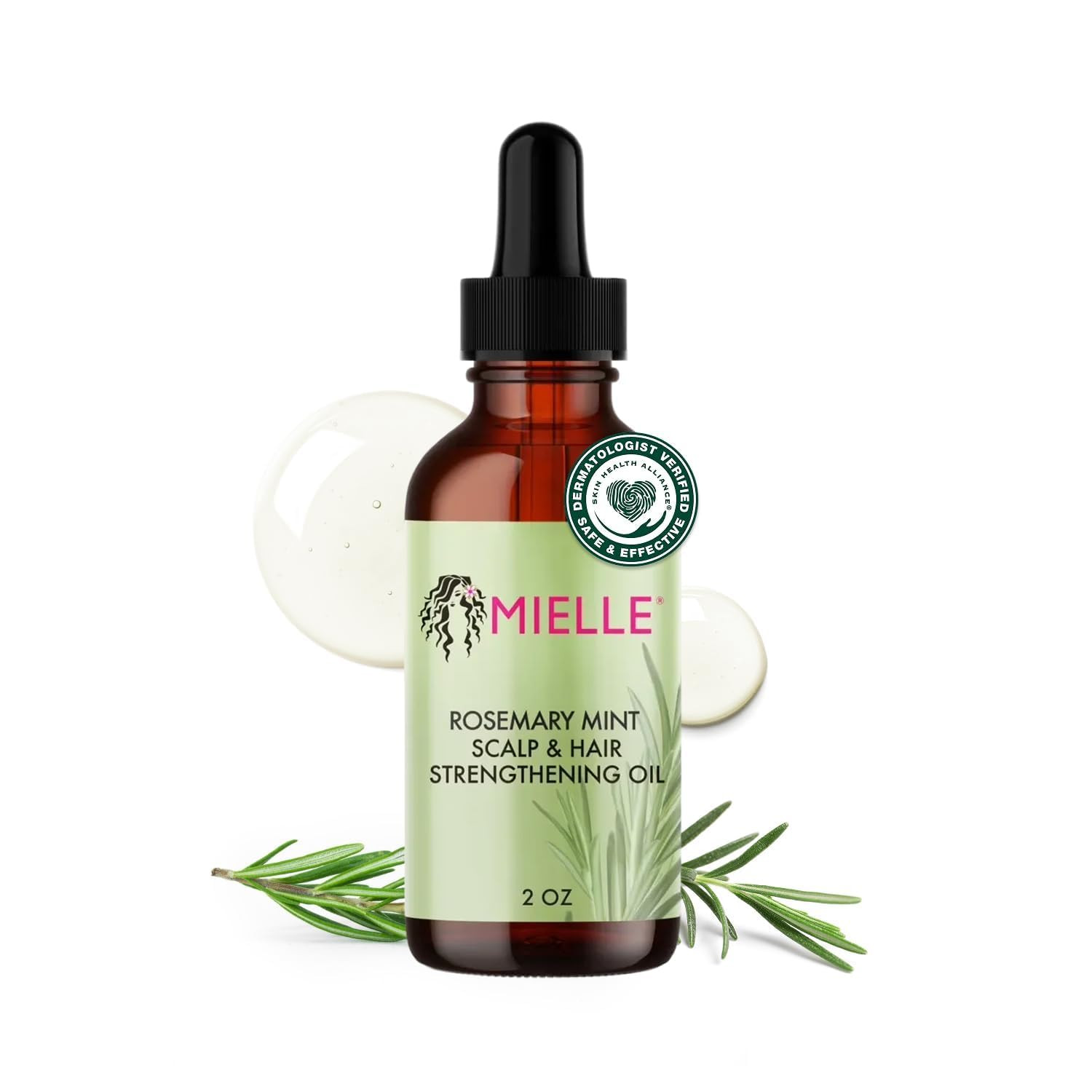 Mielle Organics Rosemary & Mint Hair Oil - Strengthening Biotin Oil Infused Frizzy & Damaged Hair... | Amazon (US)