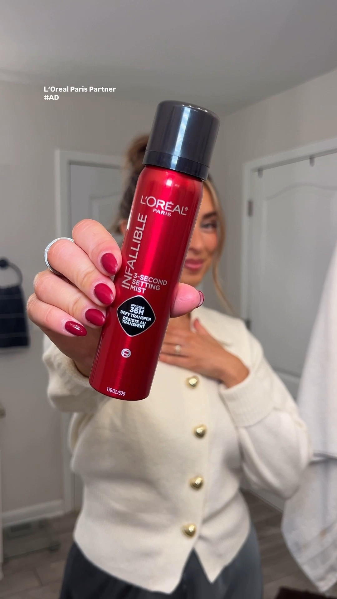 #LOrealParisPartner #AD | Partnering with @Target and @lorealparis to keep my holiday glam locked in all day long and focus on what truly matters✨ My makeup stays flawless thanks to the Infallible Setting Spray 💋Pick it up during your next Target run!🎯🏃‍♀️
#TargetPartner #Target #LOrealParisMakeup #LOrealParisCosmetics #LorealParis @targetstyle @shop.ltk #liketkit 


#LTKgrwm #LTKBeauty #LTKHoliday