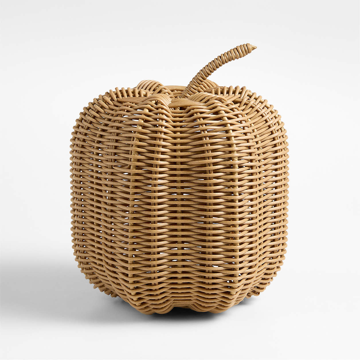 Conway Indoor/Outdoor Medium Rattan Pumpkin + Reviews | Crate & Barrel | Crate & Barrel