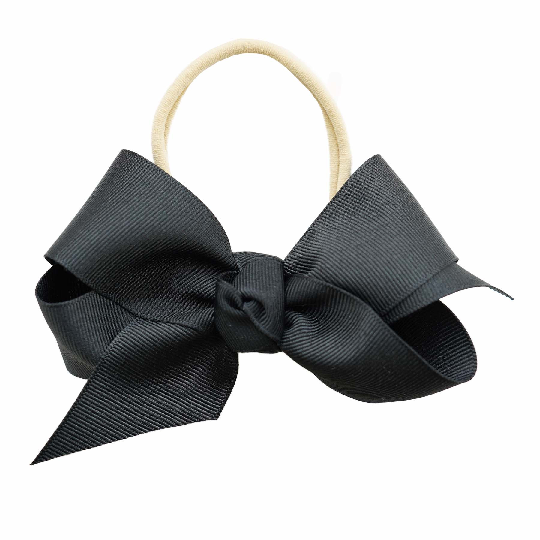 Ribbon Bow Headband | Black | Caden Lane