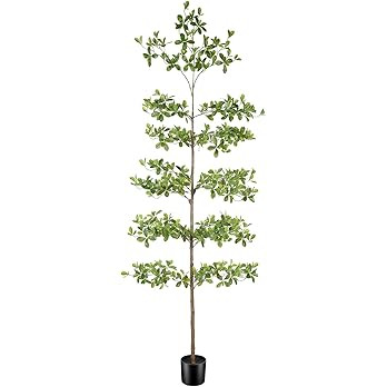 Faux Black Olive Tree 8FT – Tall Artificial Shady Lady Tree with Natural Wood Trunk and Realist... | Amazon (US)