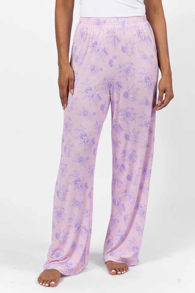 Sweet Dreams In Purple Floral Fantasy Pajama Pants FINAL SALE | Pink Lily