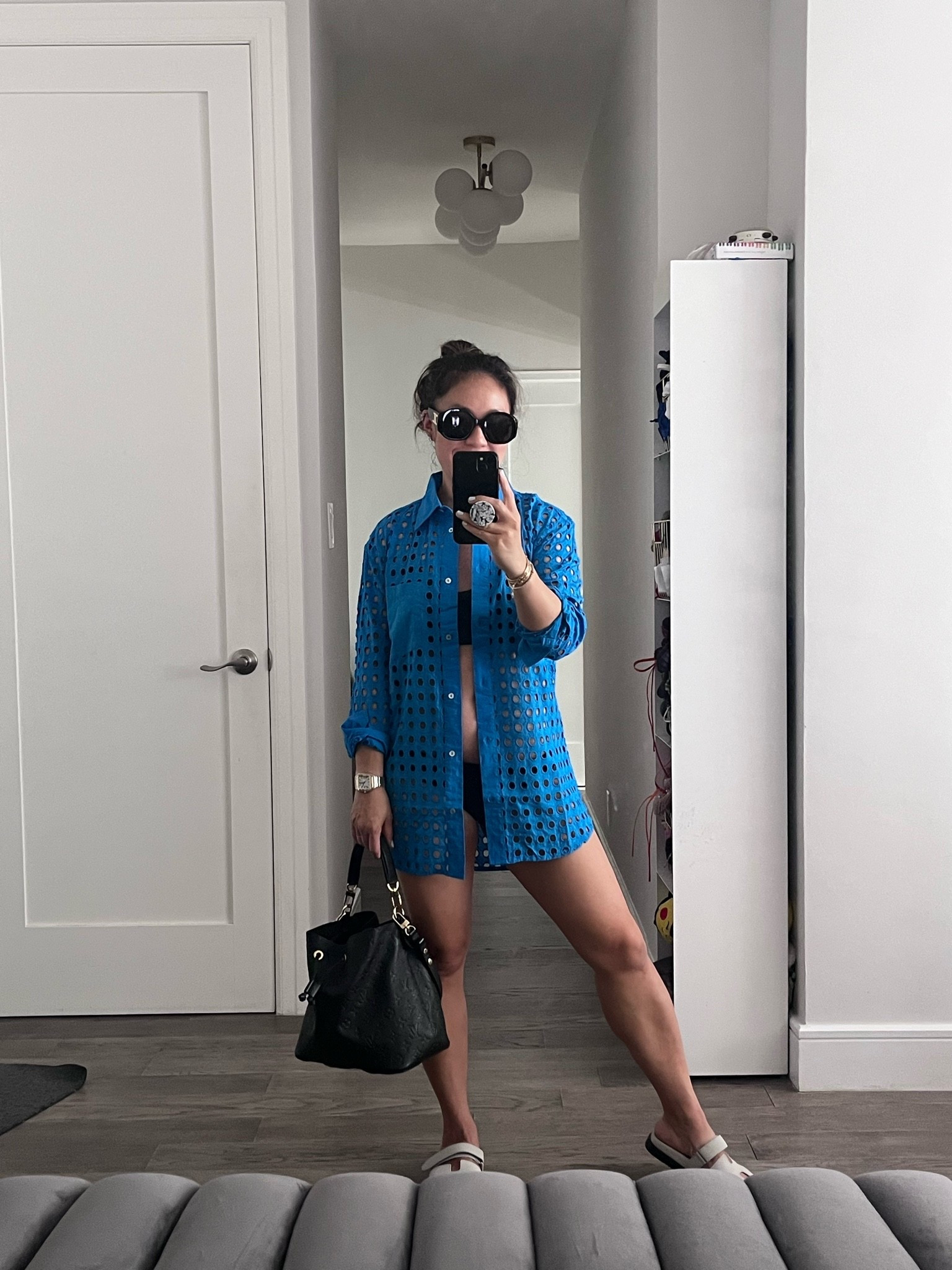 Pop of color. Oversized eyelet shirt. I’m wearing an xs. Wear it with everything!

#LTKTravel #LTKSwim #LTKootd