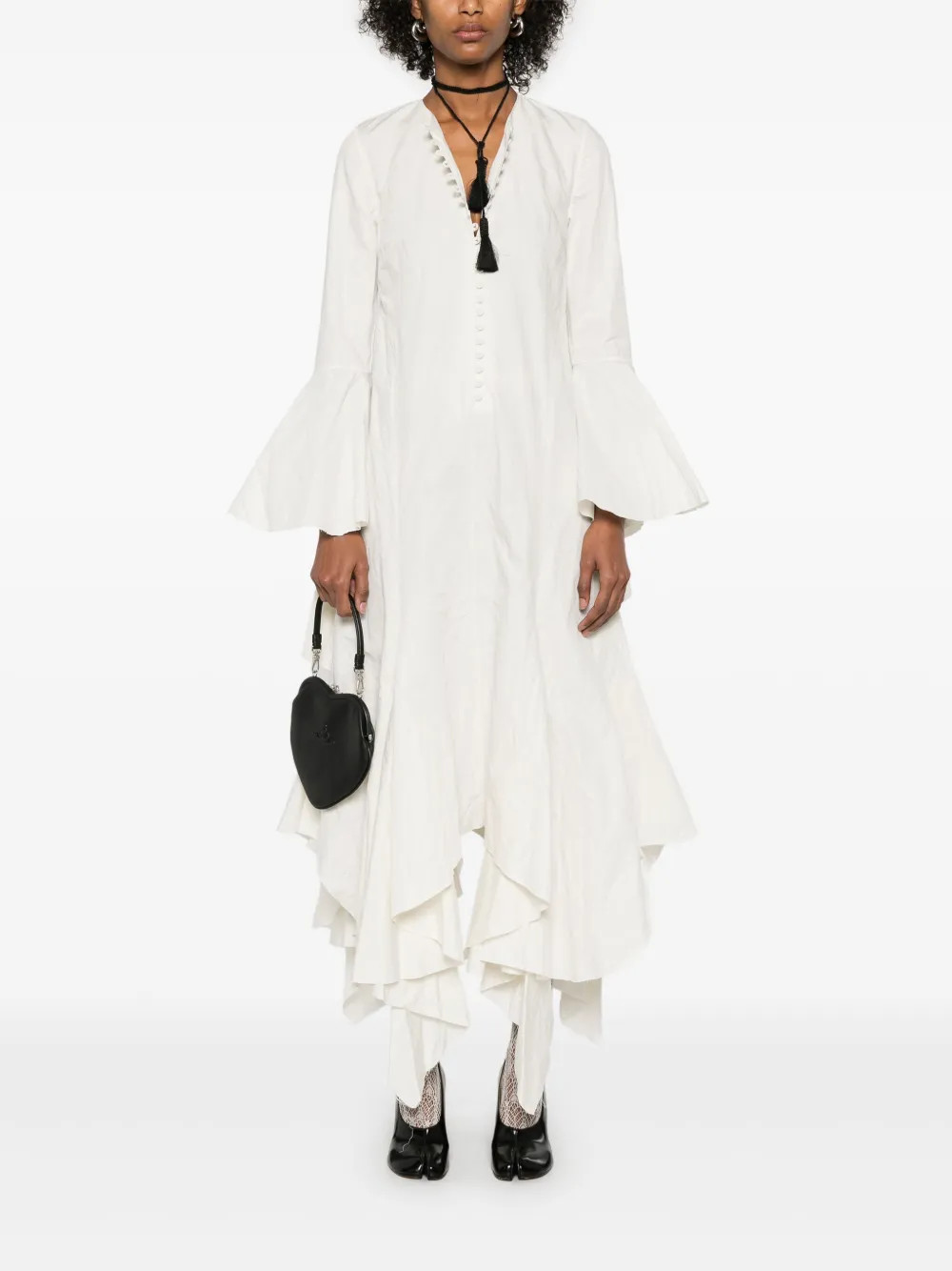 wrinkled handkerchief maxi dress | Farfetch Global