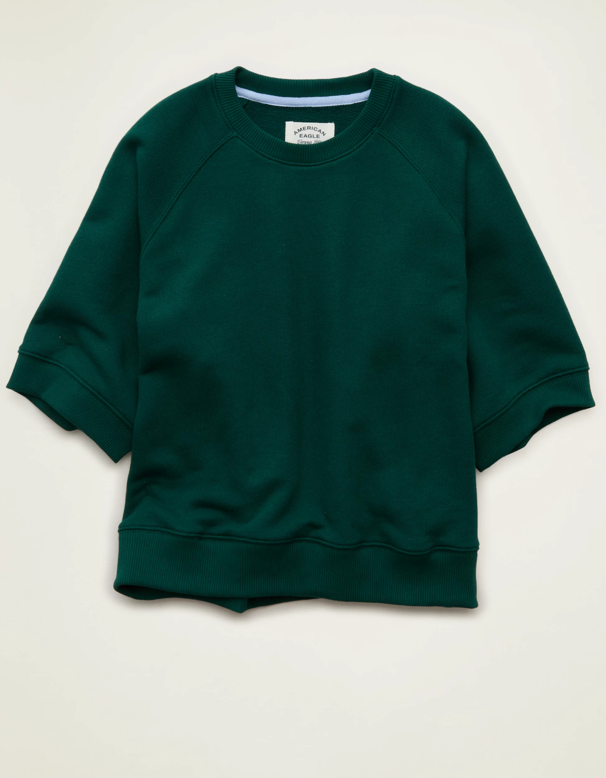 AE Campus Short-Sleeve Sweatshirt | American Eagle Outfitters (US & CA)