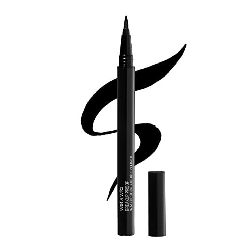 wet n wild Mega Last Breakup Proof Liquid Eyeliner - Ultra-Fine Brush, Waterproof, 16-Hour Long-Lasting Wear- Cruelty-Free & Vegan - Black | Amazon (US)