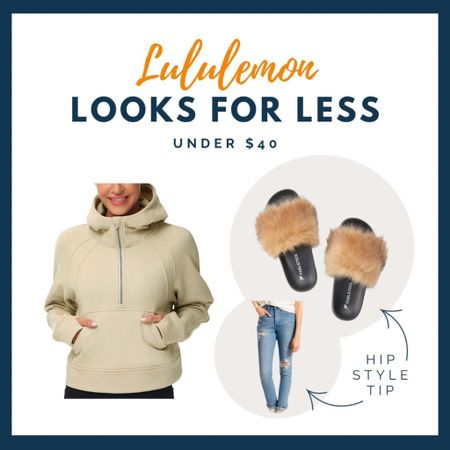 I love, love, love this Lululemon Scuba hoodie lookalike! It’s under $40 on Amazon SHIPPED and looks so similar to the $118 Lulu one! 🤩 My under $50 jeans and fur sandals go perfectly with it too. 😍

#LTKstyletip #LTKFind #LTKunder50